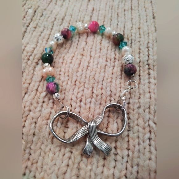 Silver Bow Ocean Bracelet - Picture 1 of 3